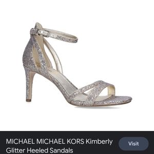 Michael Kors Kimberly Glitter Heels Size 8.5M- Wedding/Formal